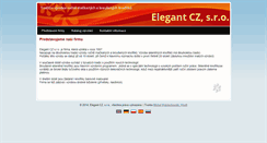 Desktop Screenshot of elegantcz.net